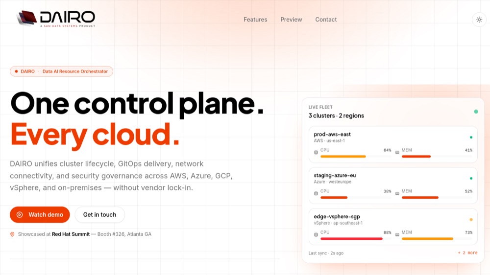 Dairo — Multi-cloud orchestration platform