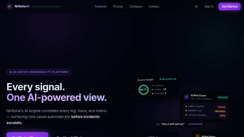 Niriksha — AI-native observability platform